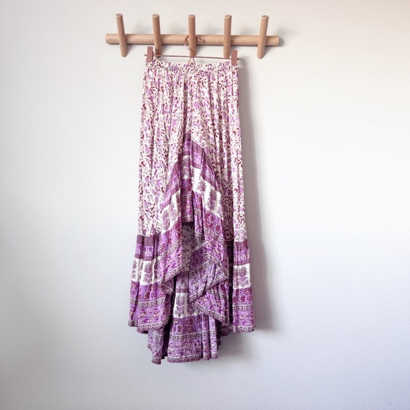 Spell Castaway High Low Multicolor Maxi Skirt - Picture 3 of 12